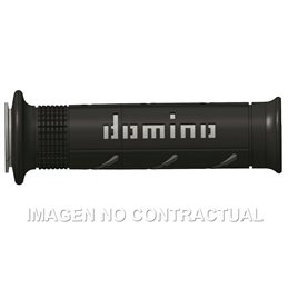 Puños Moto XM2 Super soft Negro - Gris Abiertos D 22 mm L 120-125 mm