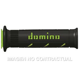 Puños Moto XM2 Super soft Negro - Verde Abiertos D 22 mm L 120-125 mm