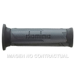 Puños Moto Turismo Antracita-Negro Abiertos D 22 mm L 120 mm