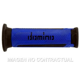 Puños Moto Turismo Azul-Negro Abiertos D 22 mm L 120 mm