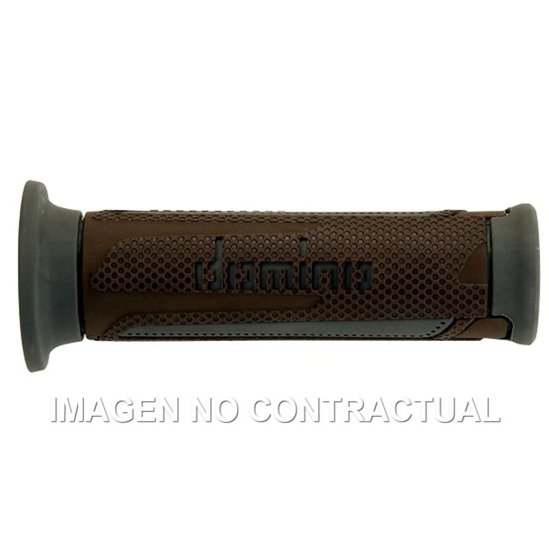 Puños Moto Turismo Marrón-Gris Abiertos D 22 mm L 120 mm Puños Moto Turismo Marrón-Gris Abiertos D 22 mm L 120 mm