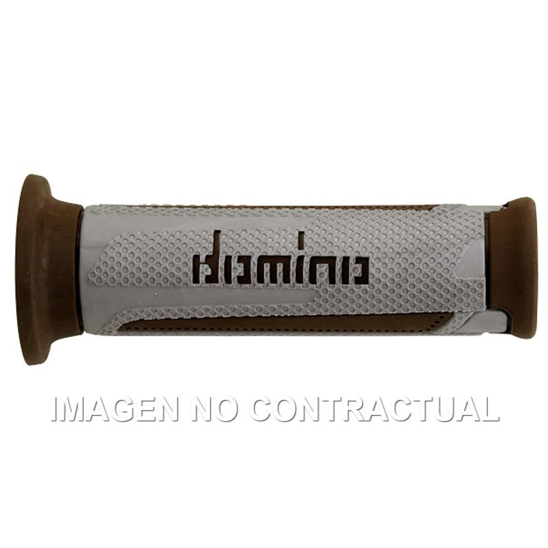 Puños Moto Turismo Plata-Marrón Abiertos D 22 mm L 120 mm Puños Moto Turismo Plata-Marrón Abiertos D 22 mm L 120 mm