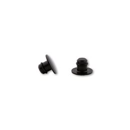 Tapones para rosca retrovisor aluminio CNC M10 - Negro brillo