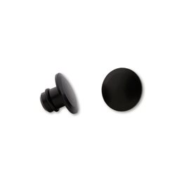 Tapones para rosca retrovisor aluminio CNC M10 - Negro brillo