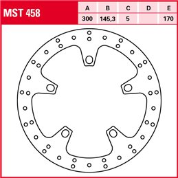 Aprilia SRV ATC Euro4 850 2017 - 2017 Disco Freno Delantero TRW