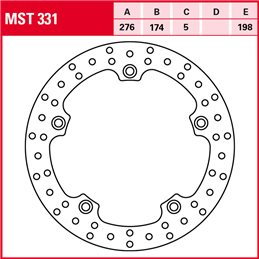 BMW R GS 1100 1994 - 1999 Disco Freno Trasero TRW