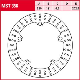 BMW R Nine-T Pure Euro4 1200 2017 - 2020 Disco Freno Delantero TRW