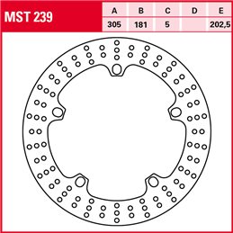 BMW R R 850 1995 - 2001 Disco Freno Delantero TRW