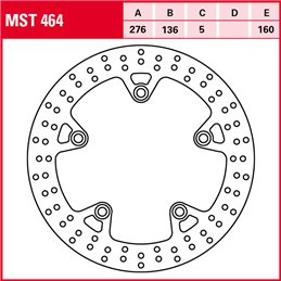 BMW R R Euro4 1250 2019 - 2020 Disco Freno Trasero TRW