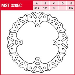 Honda CRF R 250 2018 - 2024 Disco Freno Trasero TRW