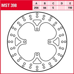 Honda VFR F 750 1990 - 1997 Disco Freno Trasero TRW