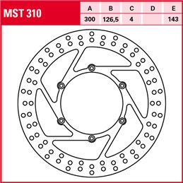 KTM LC4 EGS 4T 400 1996 - 2001 Disco Freno Delantero TRW