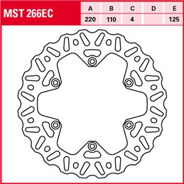 KTM LC4 SXC 625 2003 - 2006 Disco Freno Trasero TRW