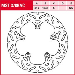 KTM SMC R 4T Euro4 690 2016 - 2016 Disco Freno Trasero TRW