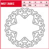 Yamaha YZ F (CJ10C) 450 2008 - 2008 Disco Freno Trasero TRW