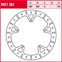 Yamaha YZF R 50TH 125 2012 - 2012 Disco Freno Delantero TRW