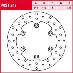 Yamaha YZF R7 750 1999 - 2002 Disco Freno Trasero TRW
