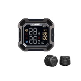 MONITOR DE PRESION DE NEUMATICOS CHIGEE G3 EXTERNO NEGRO CHIGEE | Accesorio Moto Original