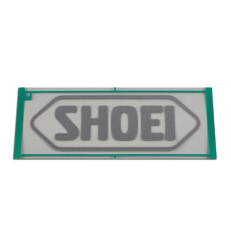 RECAMBIO SHOEI LOGO FRONTAL 95MM GRIS MATE