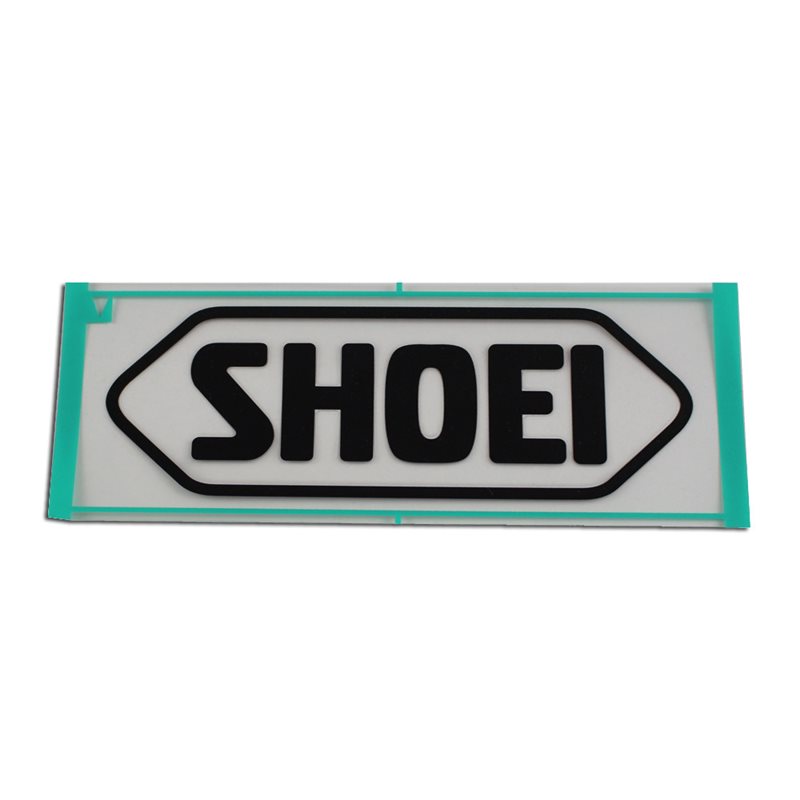RECAMBIO SHOEI LOGO FRONTAL 95MM NEGRO MATE
