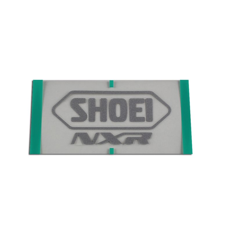 RECAMBIO SHOEI LOGO POSTERIOR NXR GRIS MATE