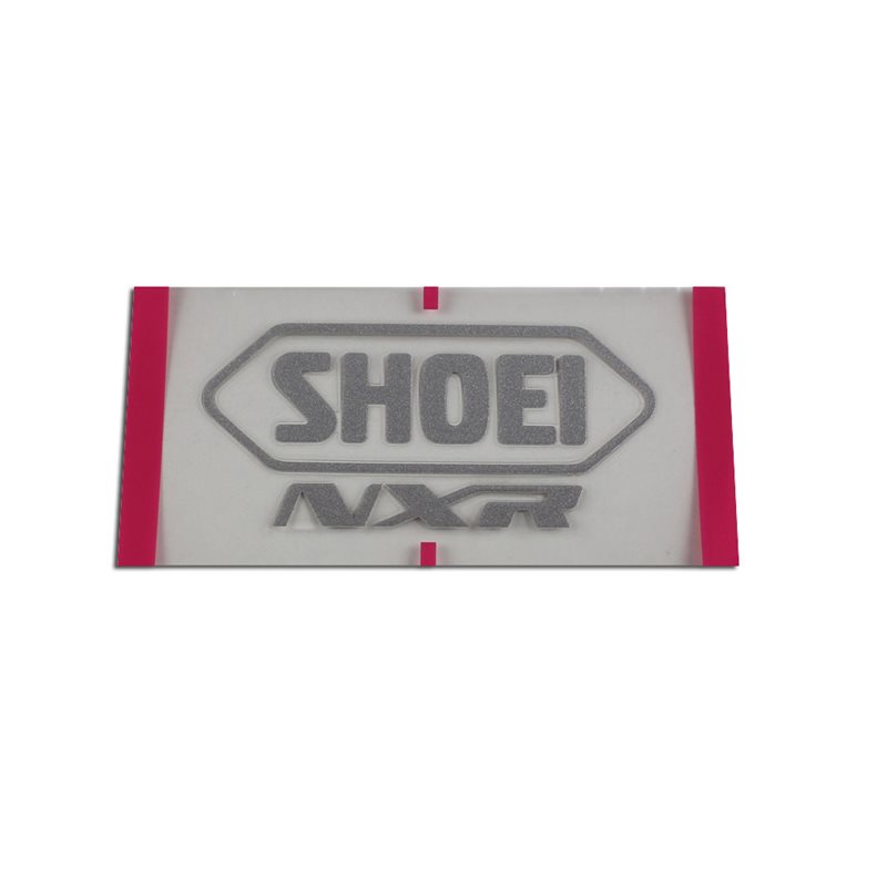 RECAMBIO SHOEI LOGO POSTERIOR NXR GRIS PLATA