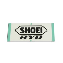 RECAMBIO SHOEI LOGO POSTERIOR RYD NEGRO MATE