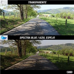 RECAMBIO SHOEI PANTALLA CW-1 AZUL ESPEJO