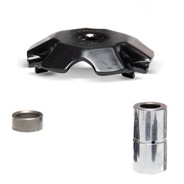 TAPA RAMPAS Y EJE VARIADOR MHR ALUMINIUM  MALOSSI MBK MACH G LC 50 1980-2024