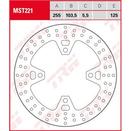 Triumph Tiger ABS Euro5 900 2021 - 2022 Disco Freno Trasero TRW