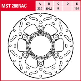 Kawasaki Ninja Euro5 400 2021 - 2024 Disco Freno Trasero TRW