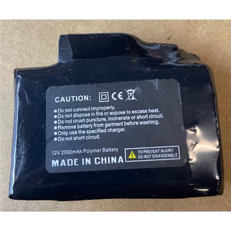 BATERIA LITIO SD-A17B 12V 2Ah CONECTOR PIN (1 UD.) (para guante SD-T39/T41)