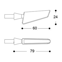 INTERMITENTES LED SQ-LED B-LUX SECUENCIALES DORADO BARRACUDA