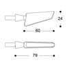 INTERMITENTES LED SQ-LED B-LUX SECUENCIALES AZUL BARRACUDA