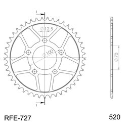 BMW HP4 1000 2012-2015 
	CORONA EN ACERO DE 45 DIENTE
S