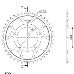 CORONA EN ACERO DE 41 DIENTE
S HONDA CB XA EURO4 500 2019-2020