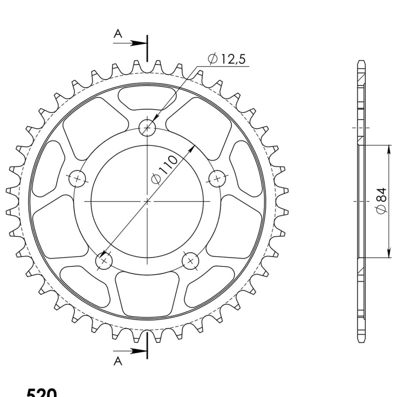 CORONA EN ACERO DE 41 DIENTE
S HONDA CB XA EURO4 500 2019-2020 CORONA EN ACERO DE 41 DIENTE
S HONDA CB XA EURO4 500 2019-2020