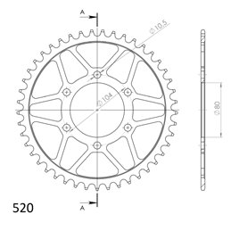KAWASAKI NINJA TOURER EURO5 650 2021-2024 CORONA EN ACERO DE 46 DIENTES