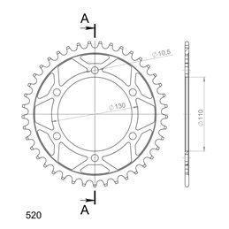 KAWASAKI Z EURO5 400 2021-2023 CORONA EN ACERO DE 41 DIENTES