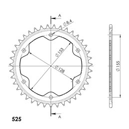 KTM SUPER DUKE GT EURO4 1290 2016-2020 
	CORONA DE 38 DIENTE
S