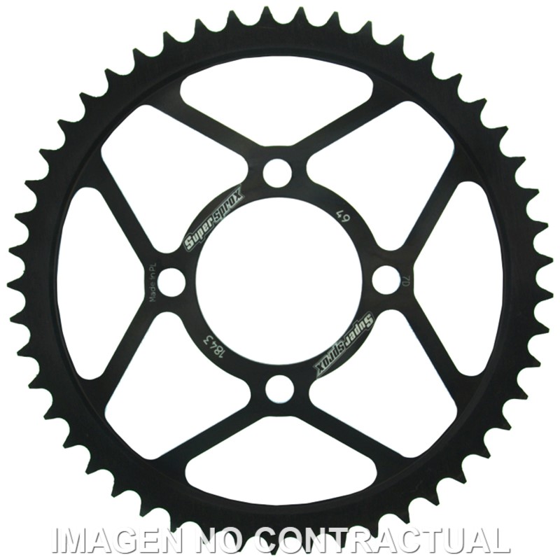 CORONA EN ACERO DE 49 DIENTE
S YAMAHA TT R 125 2000-2012