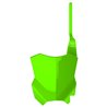 PORTANUMEROS KX125/250 Restyling KX450 (20) Verde Lima