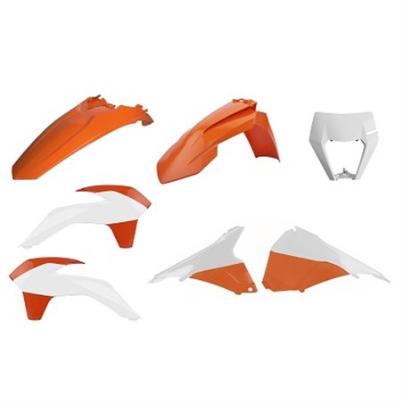 KIT RESTYLING ENDURO KTM EXC/EXC-F (14-16) OEM Guardabarros delantero/Portafaros (17-19)