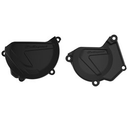 KIT PROTECTOR TAPA EMBRAGUE + ENCENDIDO YAMAHA YZ250 (05-24) YZ250X (16-24) Negro