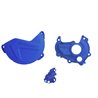KIT PROTECTOR TAPA EMBRAGUE + ENCENDIDO + BOMBA AGUA YAMAHA YZ250F (15-18) Azul