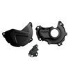 KIT PROTECTOR TAPA EMBRAGUE + ENCENDIDO + BOMBA AGUA YAMAHA YZ450F (15-17) Negro
