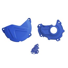 KIT PROTECTOR TAPA EMBRAGUE + ENCENDIDO + BOMBA AGUA YAMAHA YZ450F (15-17) Azul