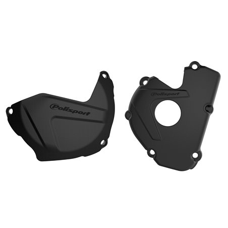 KIT PROTECTOR TAPA EMBRAGUE + ENCENDIDO KX250F (17-20) Negro