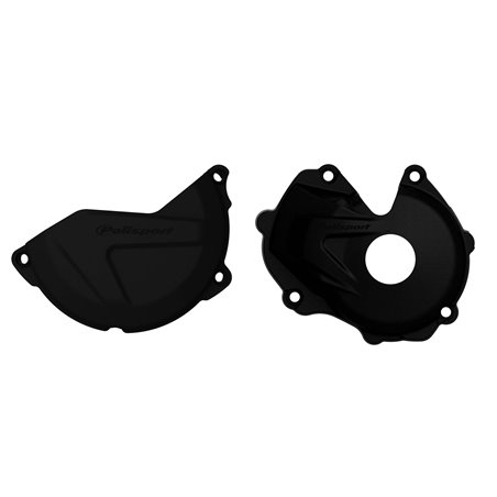 KIT PROTECTOR TAPA EMBRAGUE + ENCENDIDO KX450F (16-18) Negro