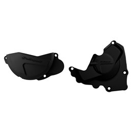 KIT PROTECTOR TAPA EMBRAGUE + ENCENDIDO HONDA CRF250R (13-17) Negro